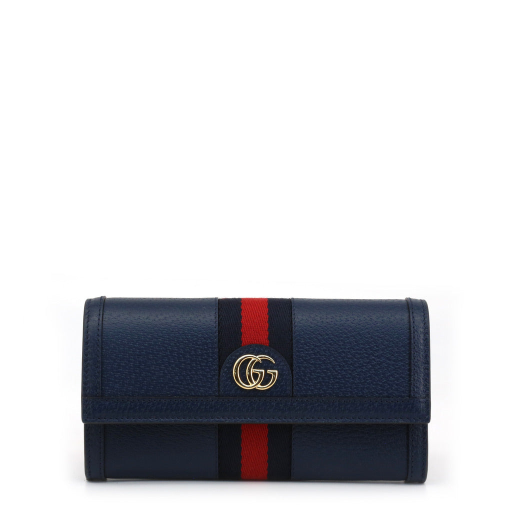 Gucci Ophidia Ladies webstrip wallet blue