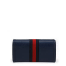 Afbeelding in Gallery-weergave laden, Gucci Ophidia Ladies webstrip wallet blue
